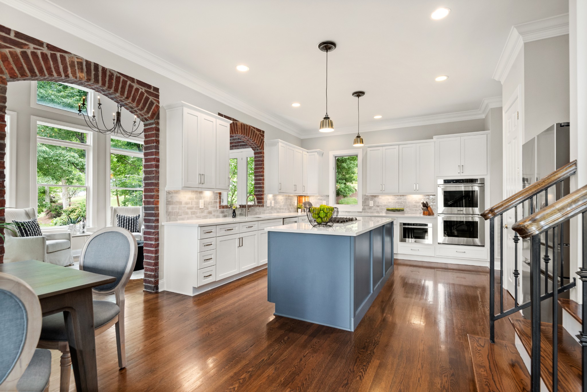 697 Legends Crest Drive Franklin, TN 37069 - Photo 6 of 26 a large kitchen with lots of counter space a sink appliances and a large window