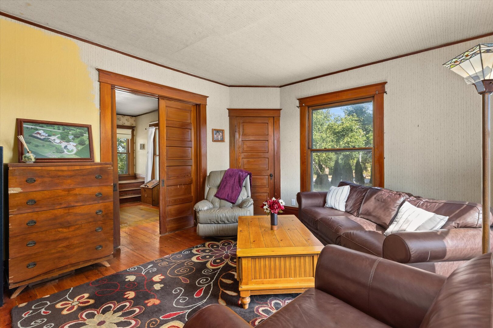 954 North 2401st Road Ottawa, IL 61350 - Photo 14 of 65 a living room with furniture and a window