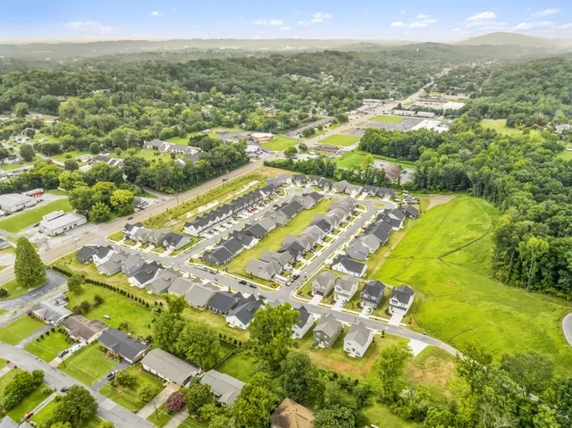 a view of city with ocean
