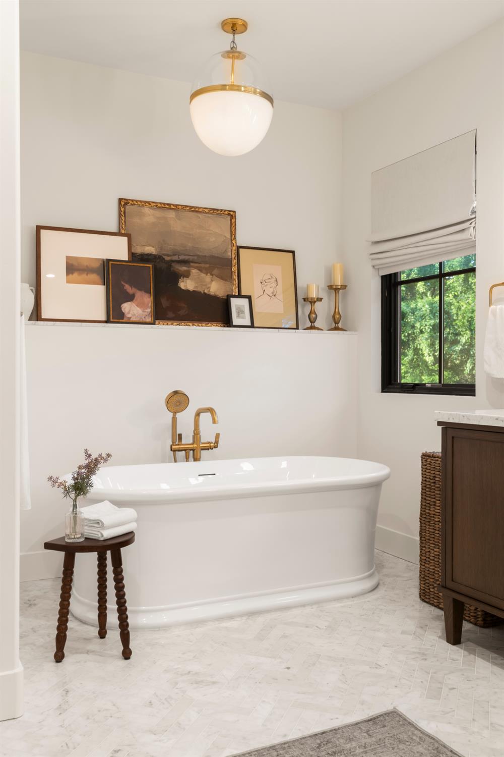 7697 Horseshoe Bar Road Loomis, CA 95650 - Photo 29 of 76 a white bath tub sitting in a bathroom next to a window
