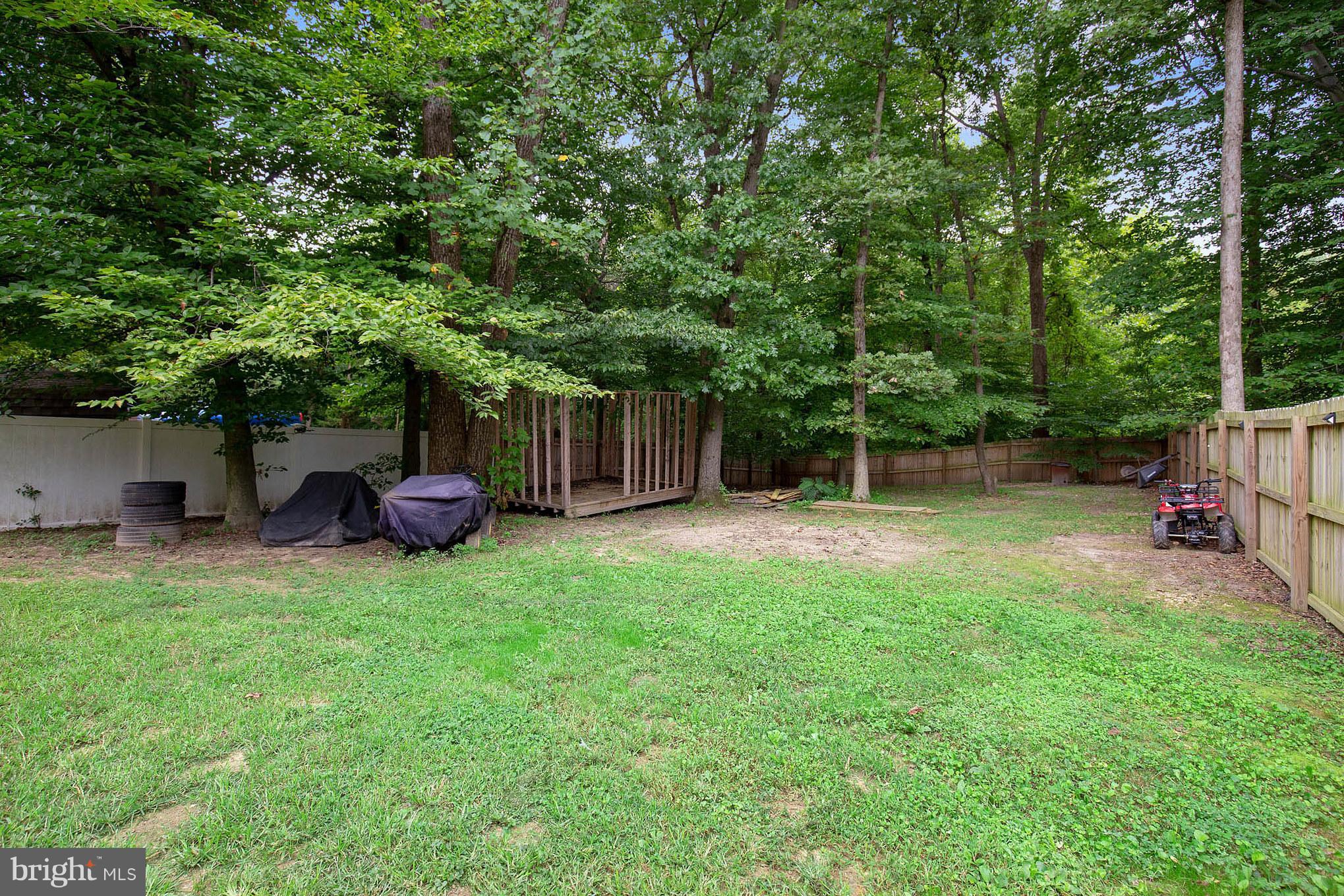 3507 Spring Road Laurel, MD 20724 - Photo 29 of 30 Large Backyard with Framed Shed