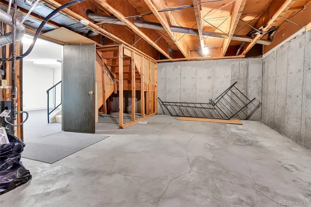 a view of a storage room