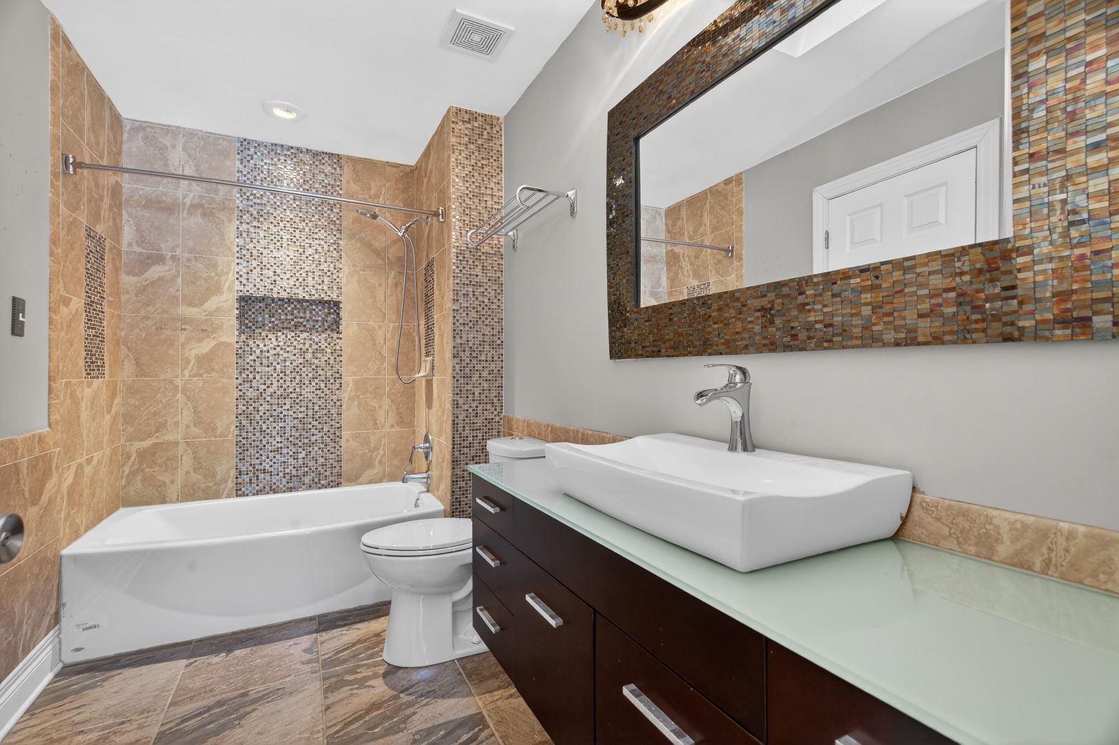 3015 140th Place Blue Island, IL 60406 - Photo 12 of 22 a bathroom with a double vanity sink mirror and toilet