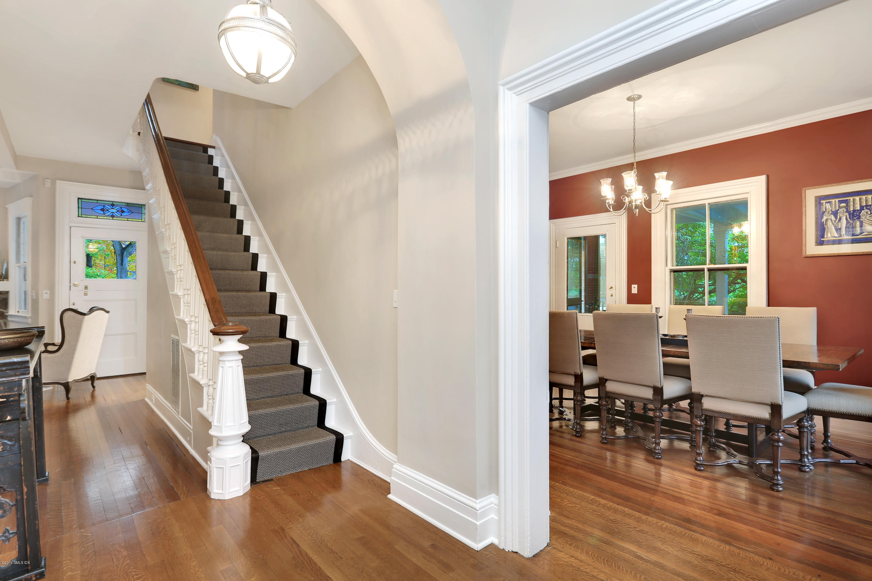 20 Lockwood Road Riverside, CT 06878 - Photo 2 of 27 a view of entryway and dining room with wooden floor