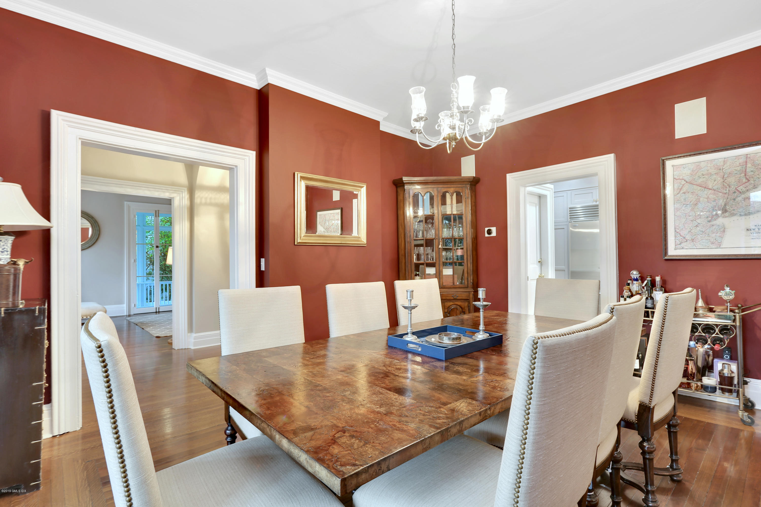 20 Lockwood Road Riverside, CT 06878 - Photo 3 of 27 a view of a dining room with furniture and chandelier