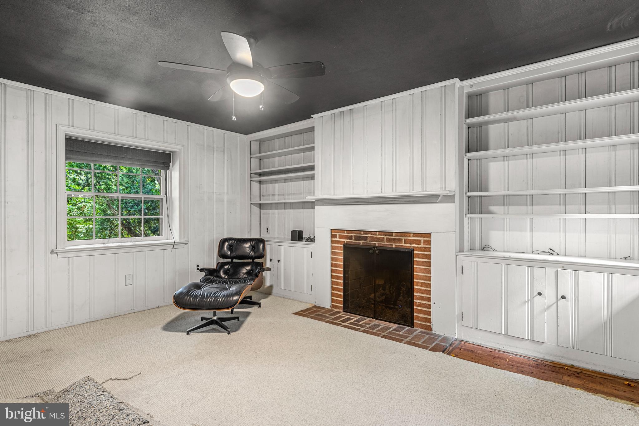 55 Wellesley Road Swarthmore, PA 19081 - Photo 17 of 37 Den with Gas Fireplace