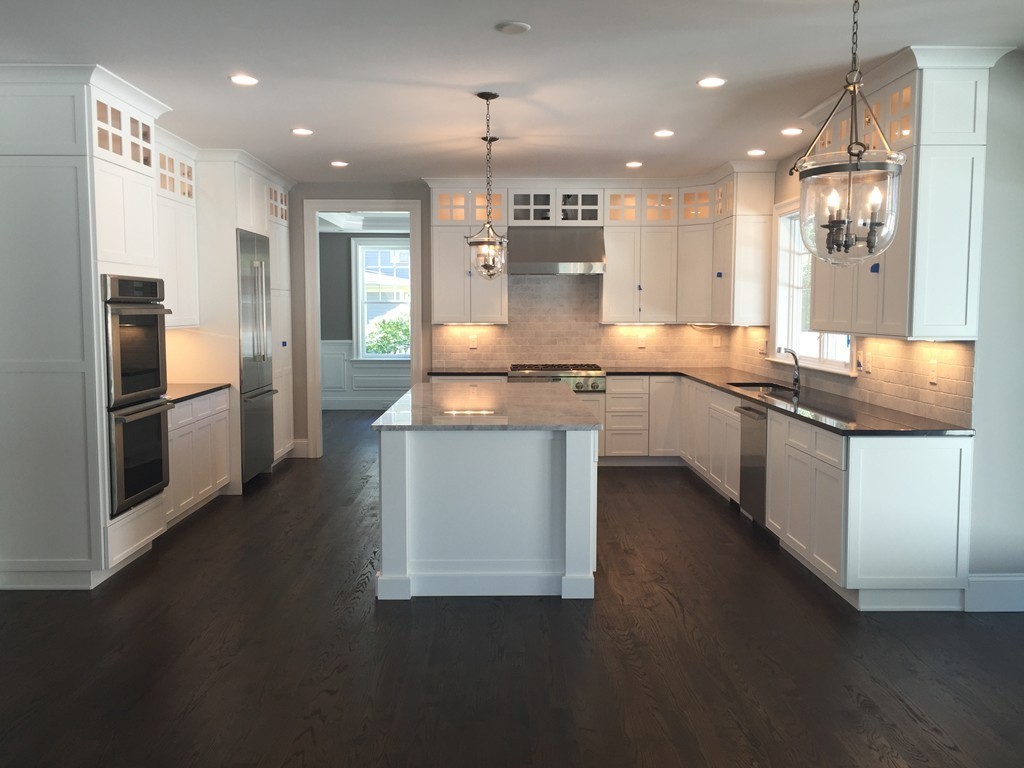 5 Thomas Road Wellesley, MA 02482 - Photo 8 of 29 a kitchen with stainless steel appliances granite countertop a sink and a refrigerator