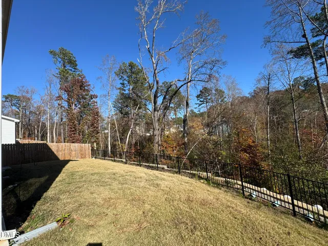 a view of a snow with a yard