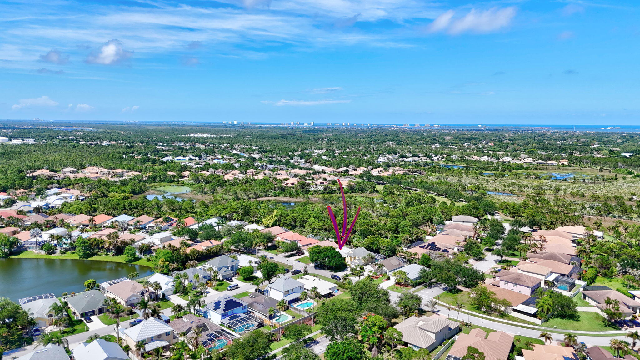 1959 Northwest Marsh Rabbit Lane Jensen Beach, FL 34957 - Photo 40 of 46 Drone View