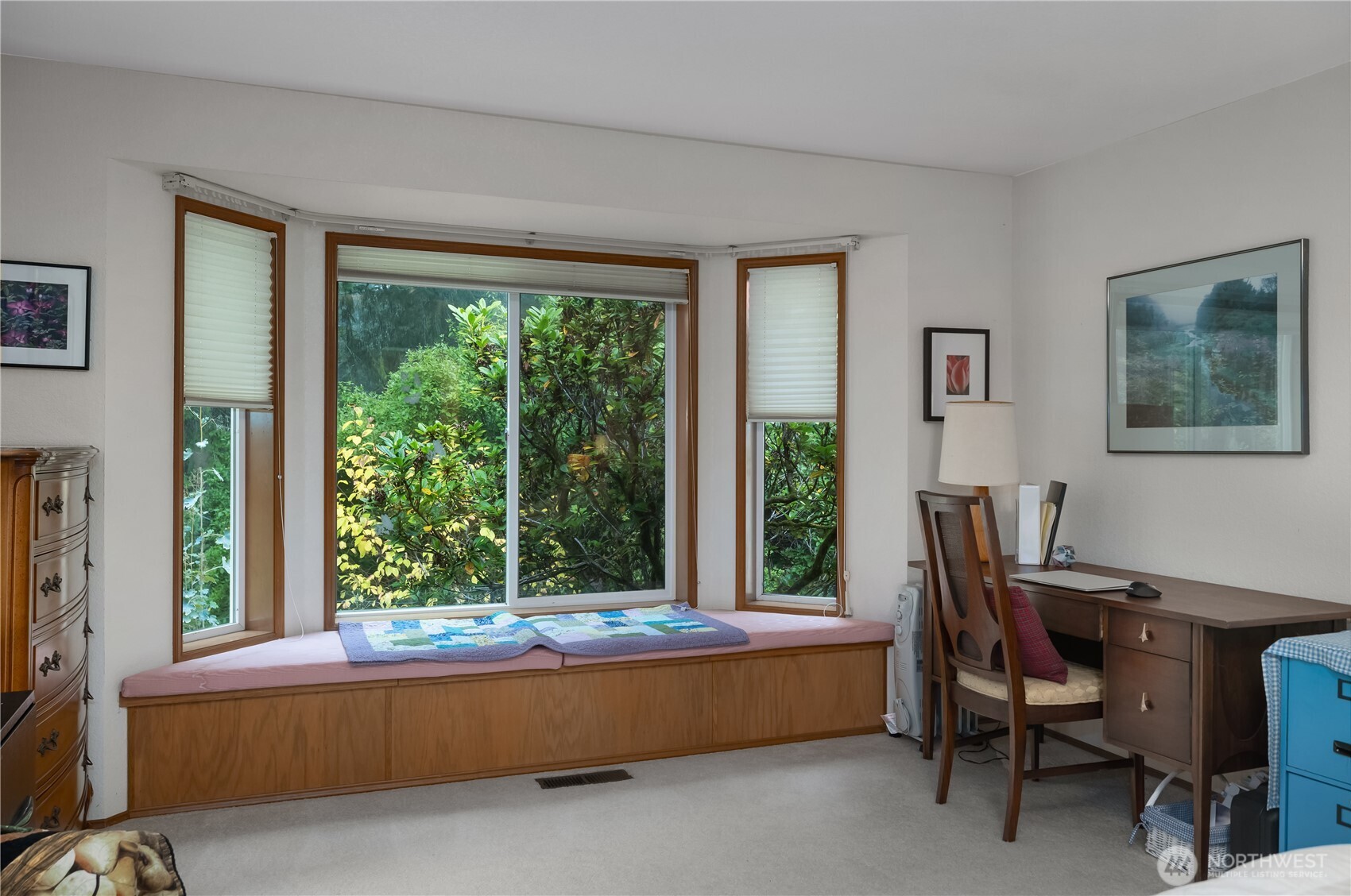 5505 Oyster Bay Road Northwest Olympia, WA 98502 - Photo 13 of 40 a view of a workspace with furniture and a window
