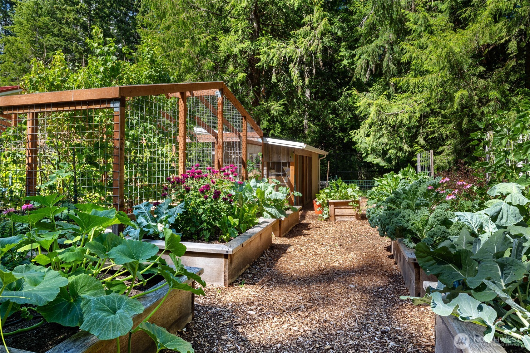 5505 Oyster Bay Road Northwest Olympia, WA 98502 - Photo 32 of 40 a view of a backyard with garden