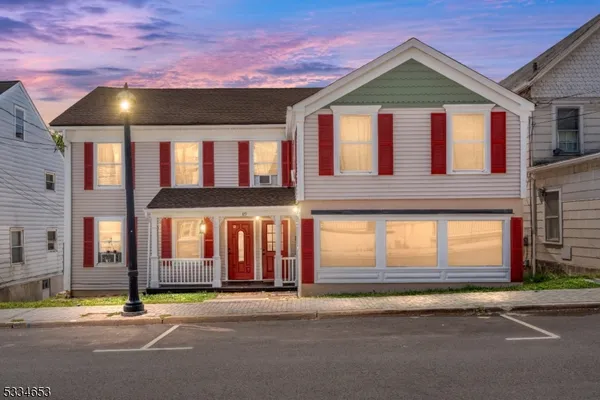 a front view of a house