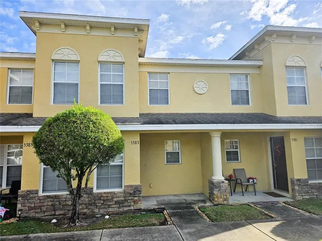a front view of a house