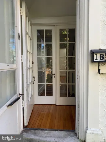 a view of front door