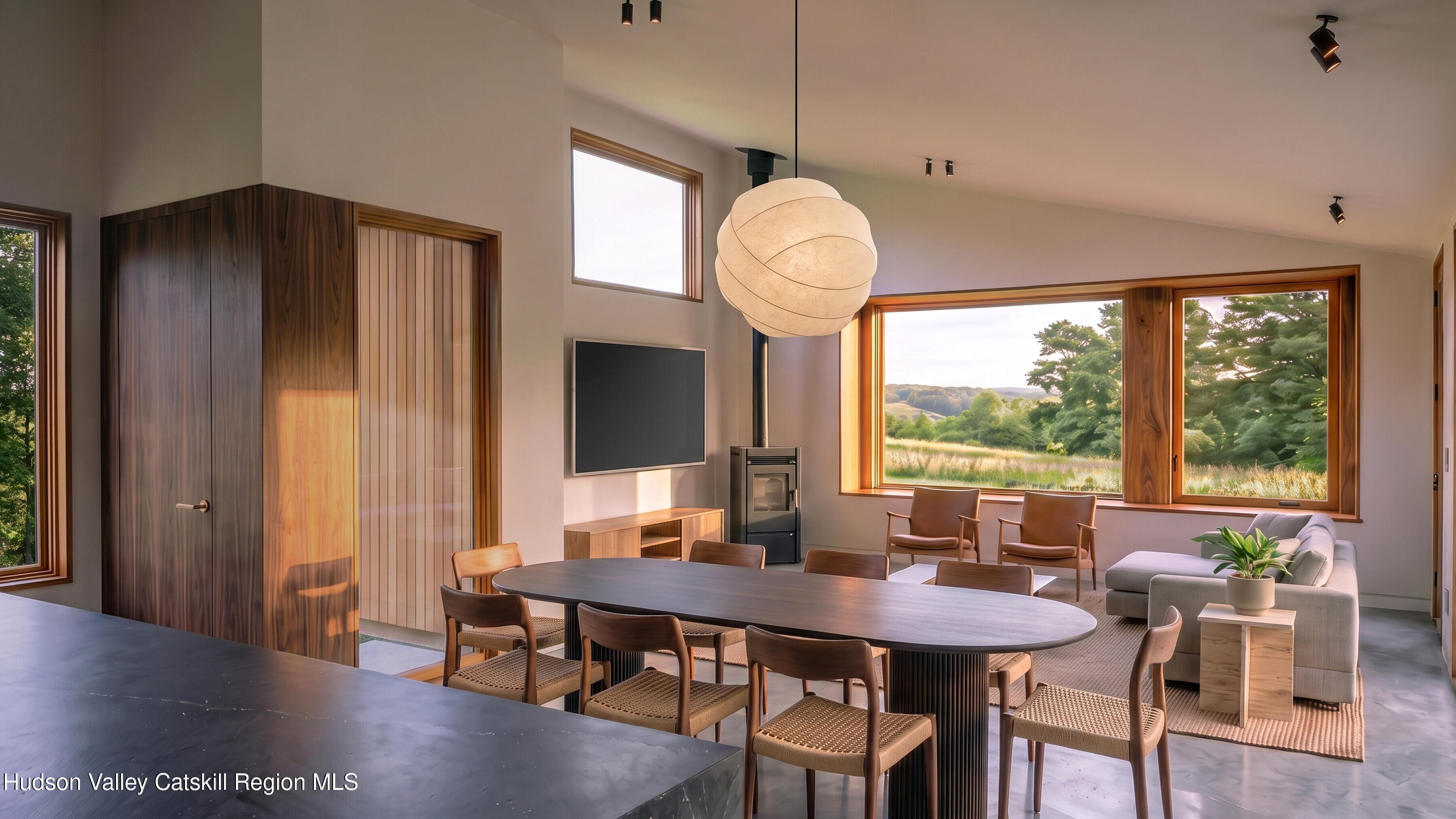 6 Van Derburgh Cl Stone Ridge, NY 12484 - Photo 10 of 17 a view of a dining room with furniture window and wooden floor