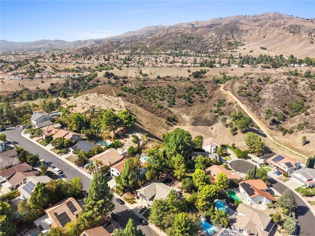 19317 Vista Grande Way Porter Ranch, CA 91326 - Photo 51 of 53 an aerial view of residential houses with outdoor space