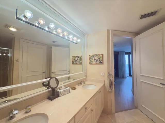 a view of a balcony and mountain view