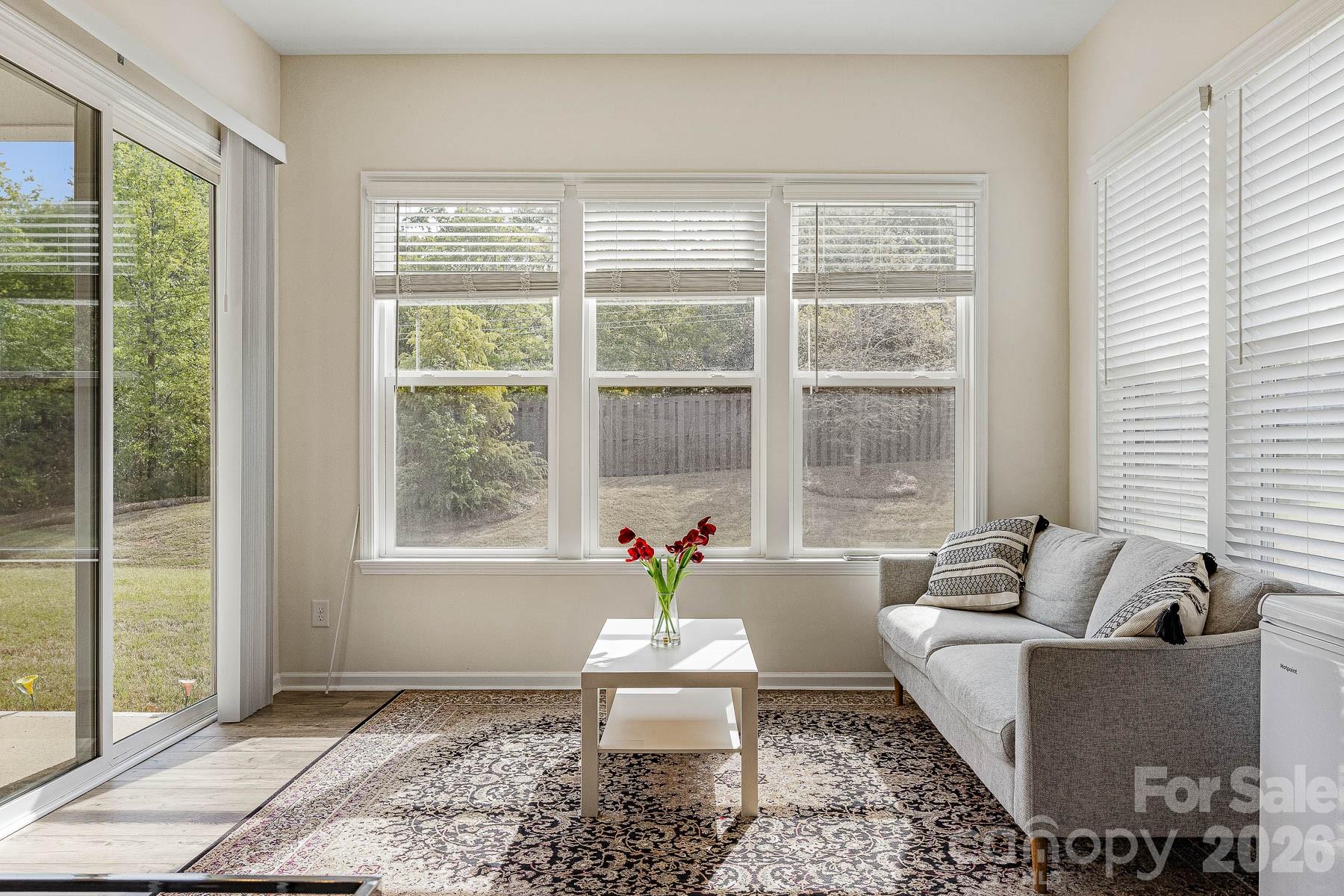 2036 Oliver Terrace Fort Mill, SC 29707 - Photo 13 of 41 a living room with furniture and floor to ceiling windows