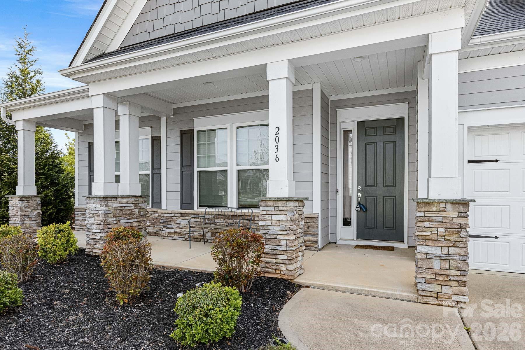2036 Oliver Terrace Fort Mill, SC 29707 - Photo 3 of 41 front view of a house with a potted plant