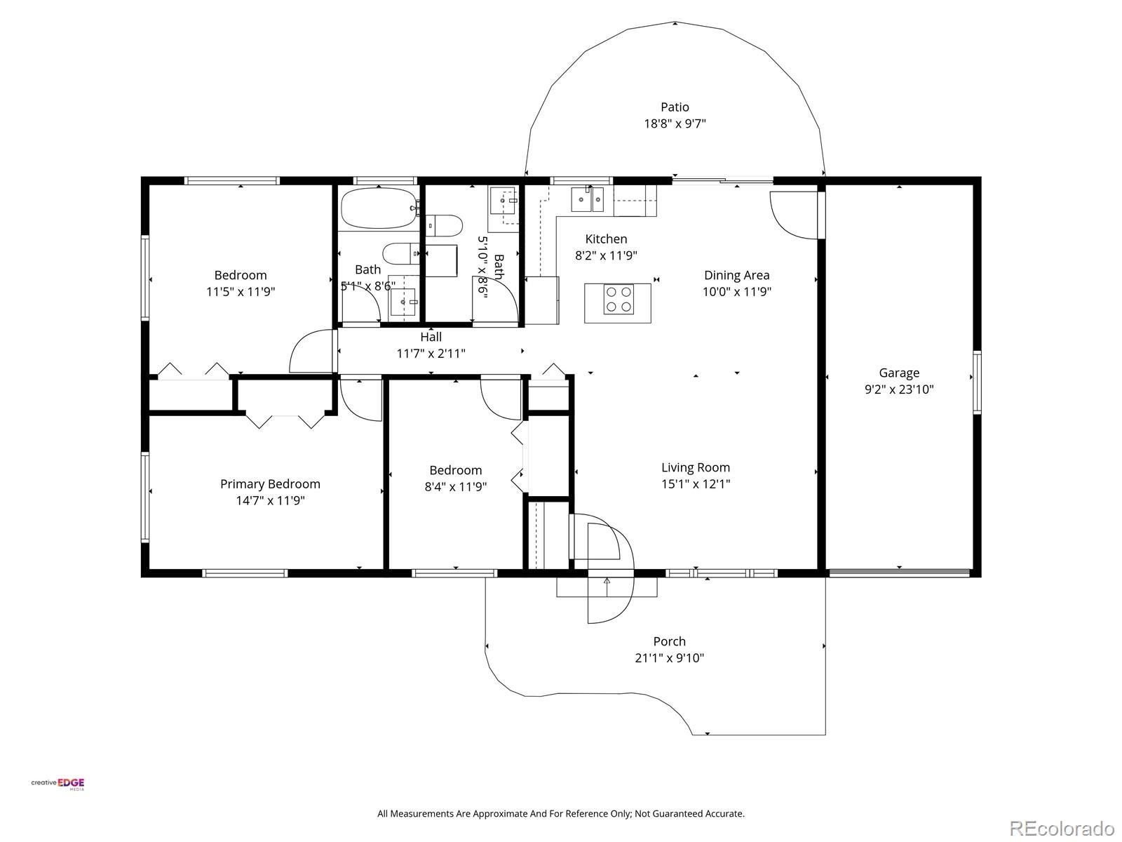 1035 6th Street Berthoud, CO 80513 - Photo 30 of 30 a picture of a bathroom with a picture of a refrigerator