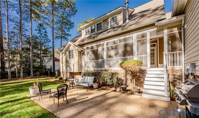 a building outdoor space with patio entrance
