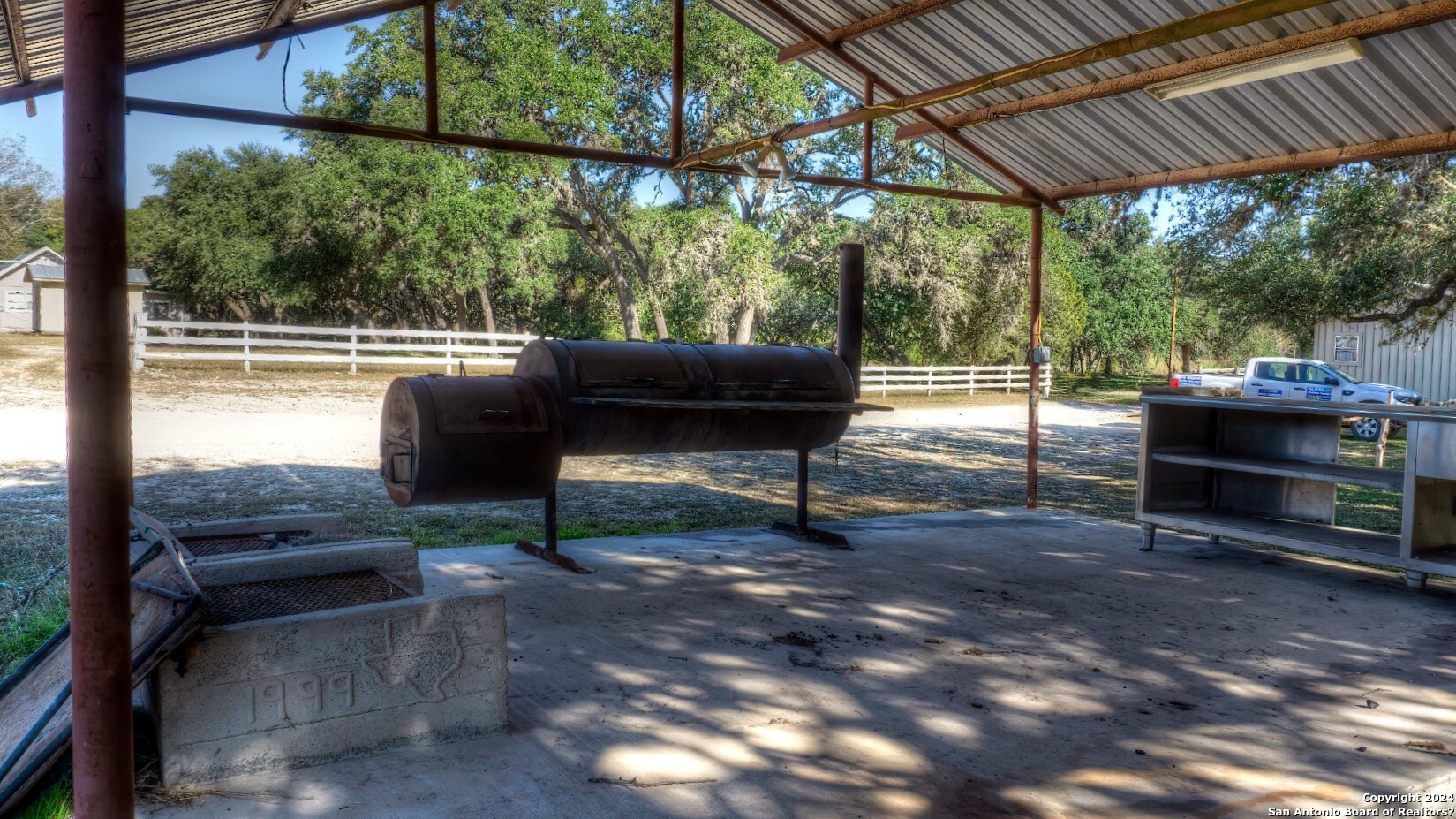 22 Squirrel Bend Uvalde, TX 78801 - Photo 43 of 47 a view of a porch with furniture and a backyard