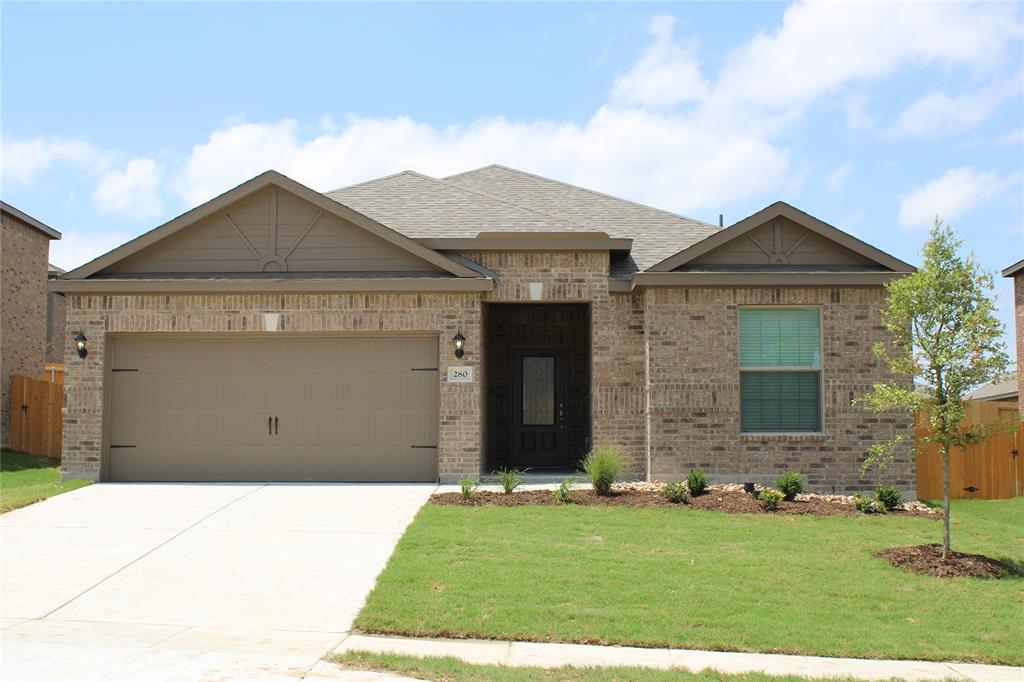 280 Moonstone Way Princeton, TX 75407 - Photo 1 of 17 View of front of property featuring a garage and a front yard