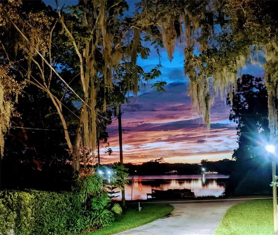 a view of backyard with swimming pool