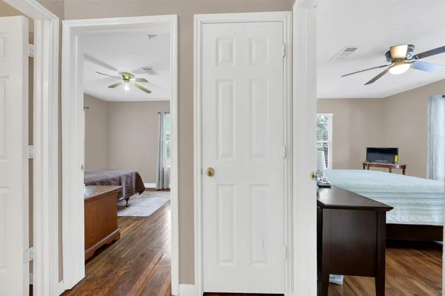 a view of living room and bedroom