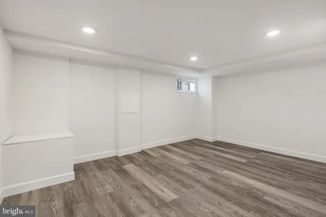 wooden floor in a room