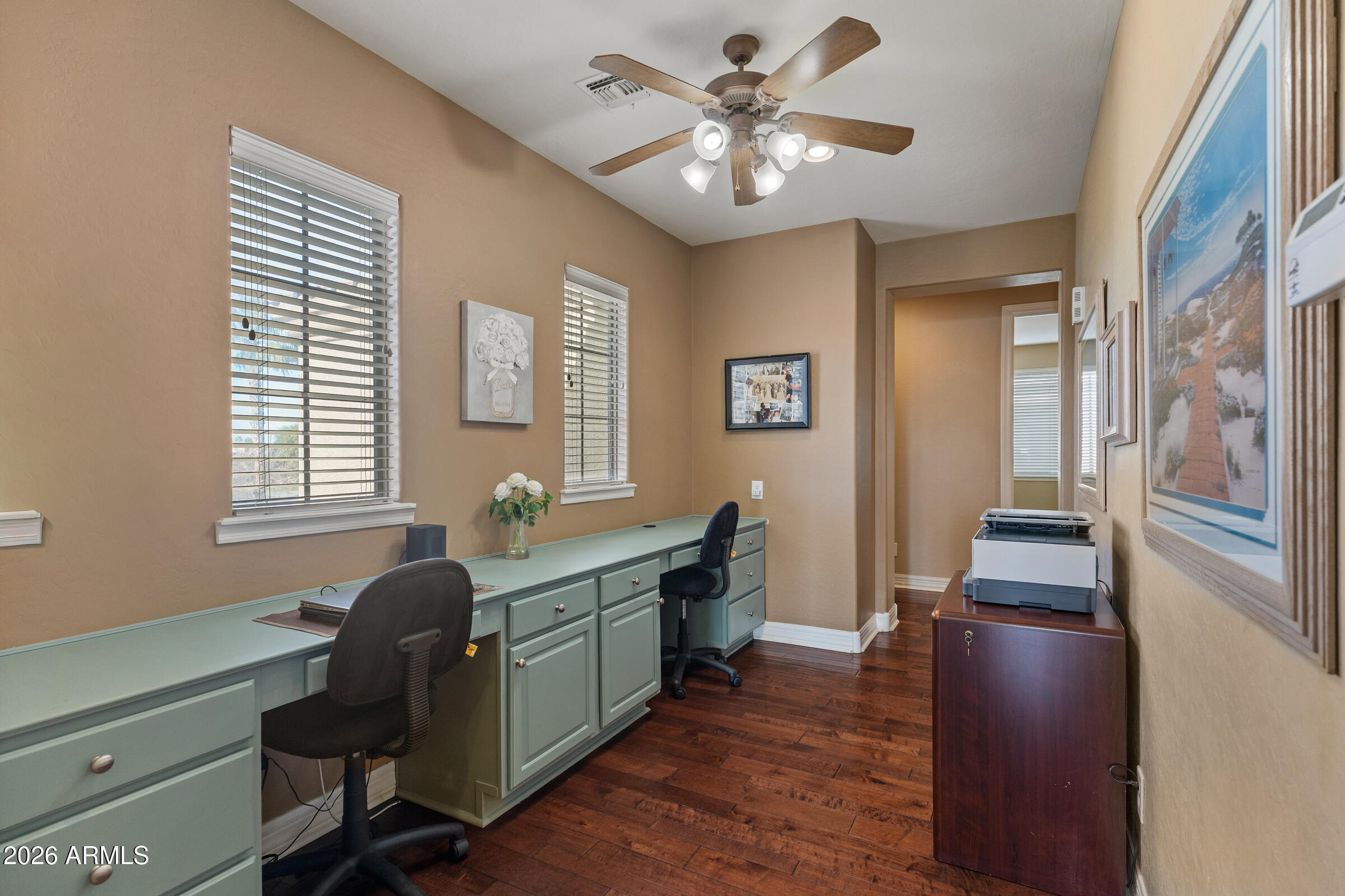 1341 East Macaw Court Gilbert, AZ 85297 - Photo 29 of 49 a view of a livingroom with workspace and a window