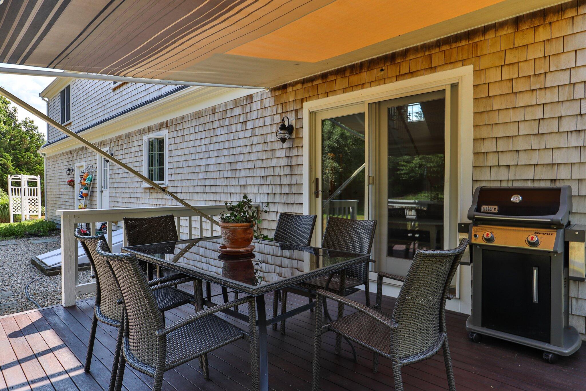 45 Briar Lane West Barnstable, MA 02668 - Photo 17 of 44 a outdoor dining space with furniture and wooden floor