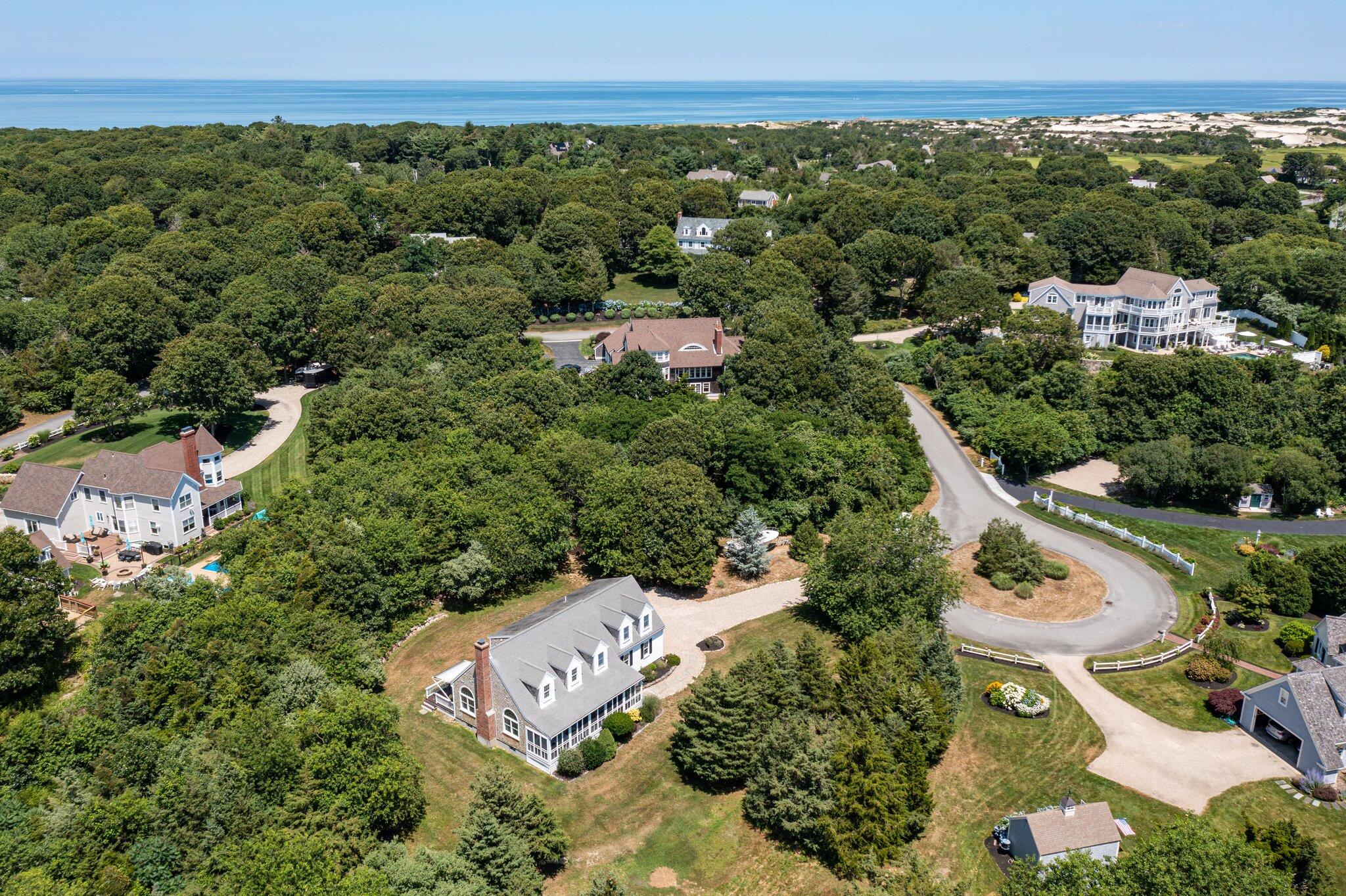 45 Briar Lane West Barnstable, MA 02668 - Photo 36 of 44 an aerial view of a residential houses with city view