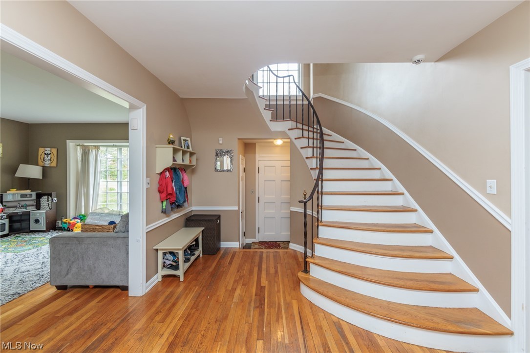 2525 Warwick Road Cleveland, OH 44120 - Photo 2 of 22 Staircase featuring hardwood flooring