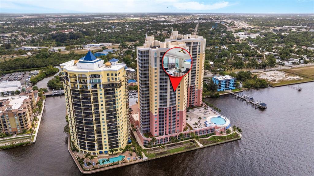 2745 First Street, Unit 1402 Fort Myers, FL 33916 - Photo 38 of 43 a view of a city with tall buildings