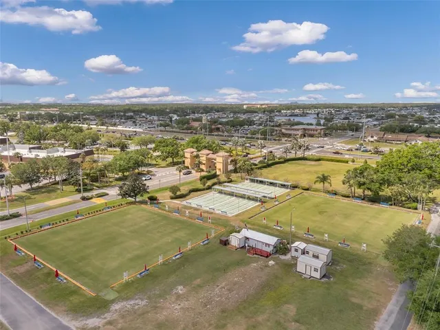 a view of a city with an ocean view