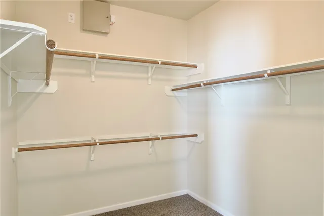 a close view of closet
