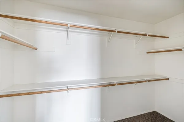 a close up view of racks on the wall