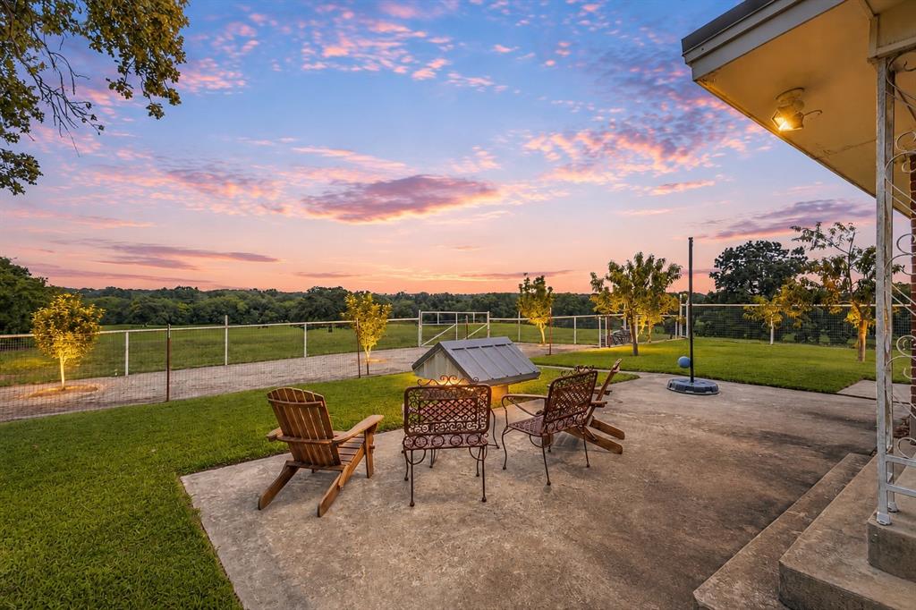 339 Colwell Road Forestburg, TX 76239 - Photo 2 of 31 Beautiful sunset view on the patio of 339 Colwell Rd in Forestburg, TX