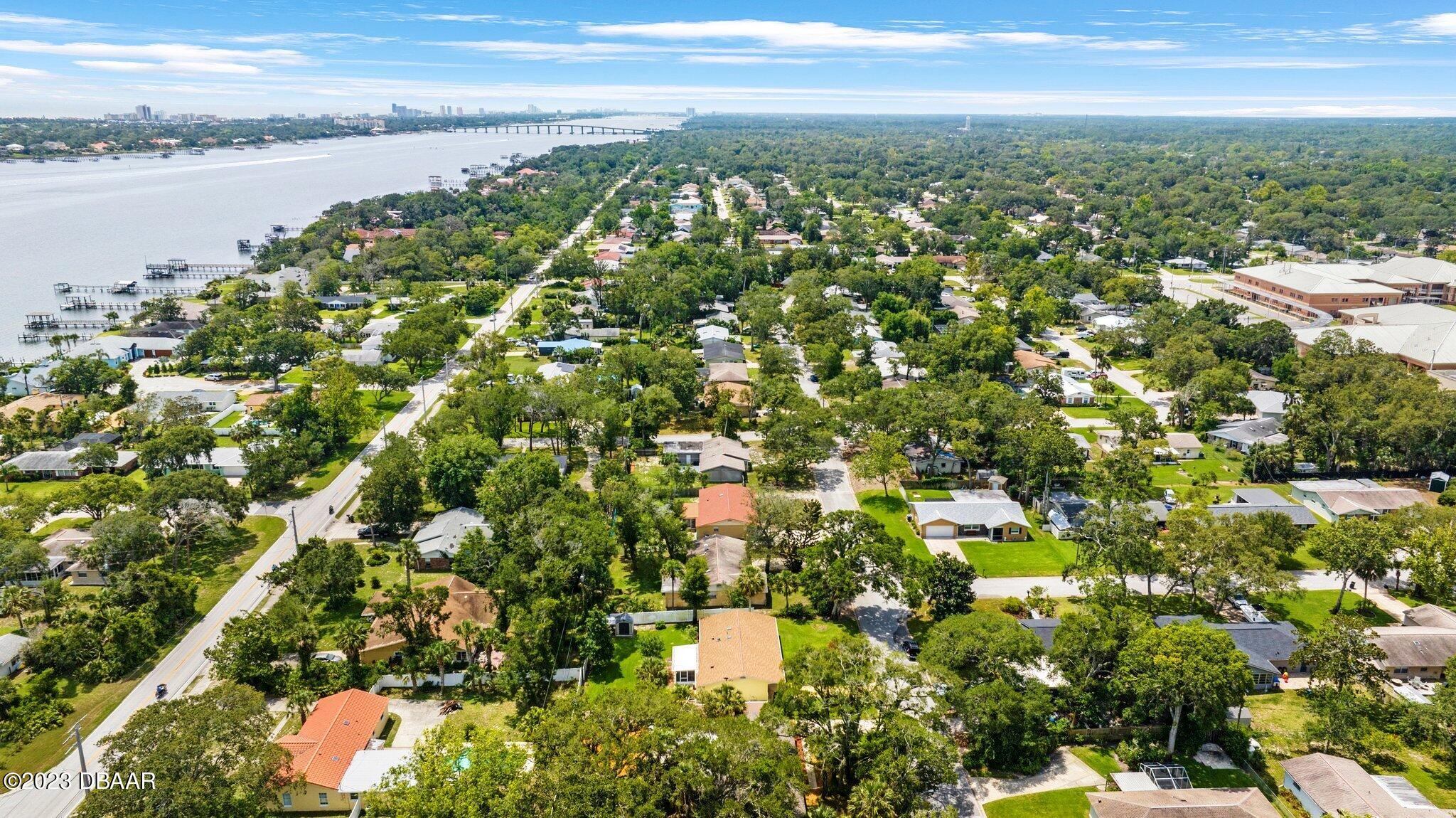 997 Parkwood Drive Ormond Beach, FL 32174 - Photo 24 of 25 997 Parkwood ariel view riverview