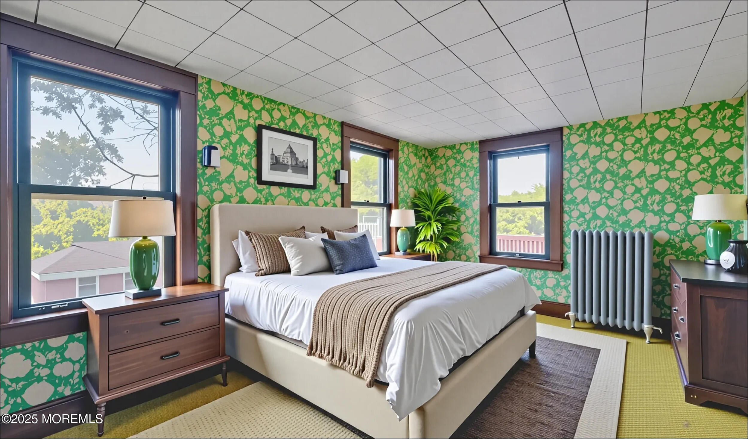 4641 Crosswicks Hamilton Square Road Robbinsville, NJ 08691 - Photo 33 of 58 a bedroom with a bed and a large window