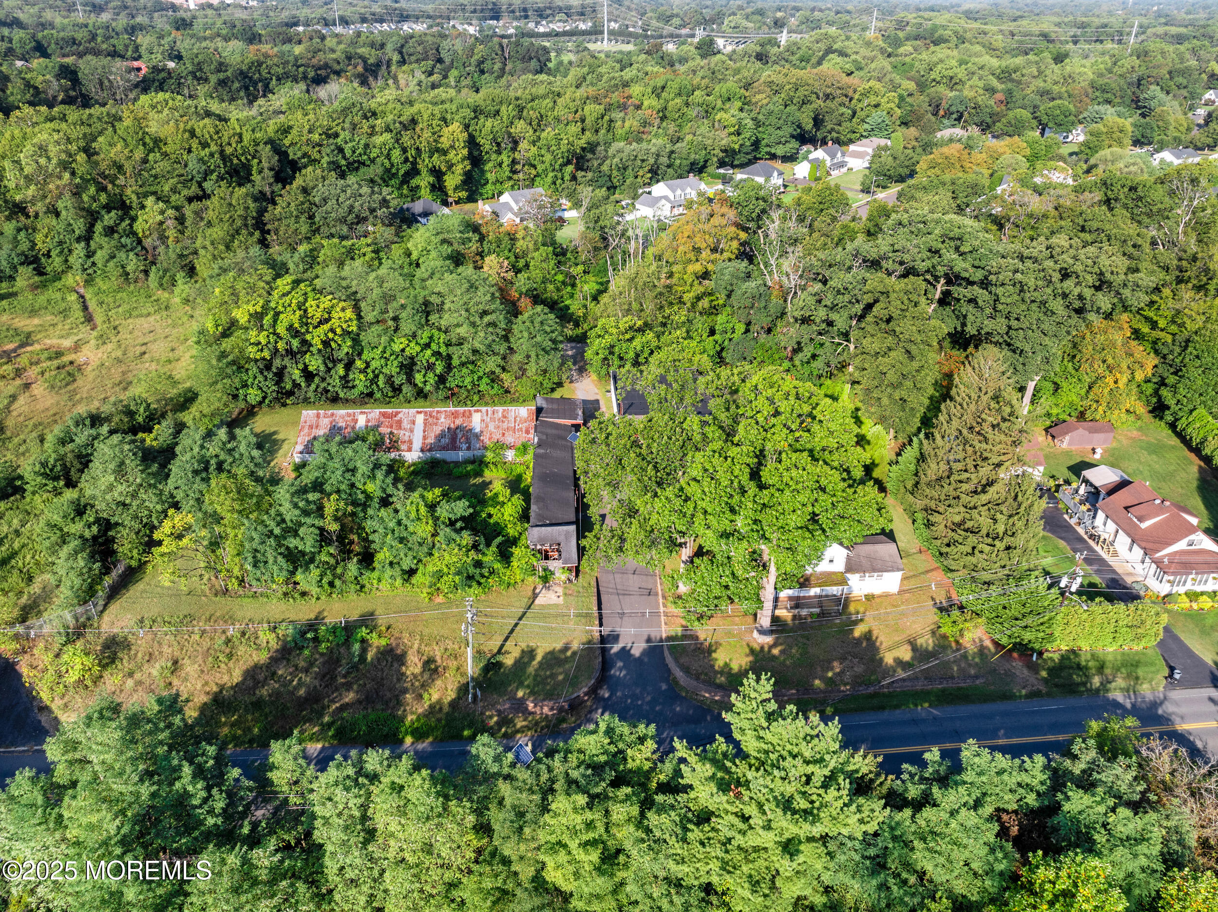 4641 Crosswicks Hamilton Square Road Robbinsville, NJ 08691 - Photo 56 of 58 an aerial view of a house with a yard