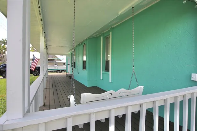 a view of balcony and patio