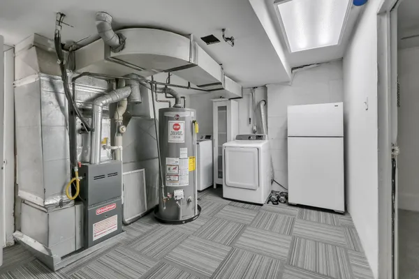 a view of a storage & utility room