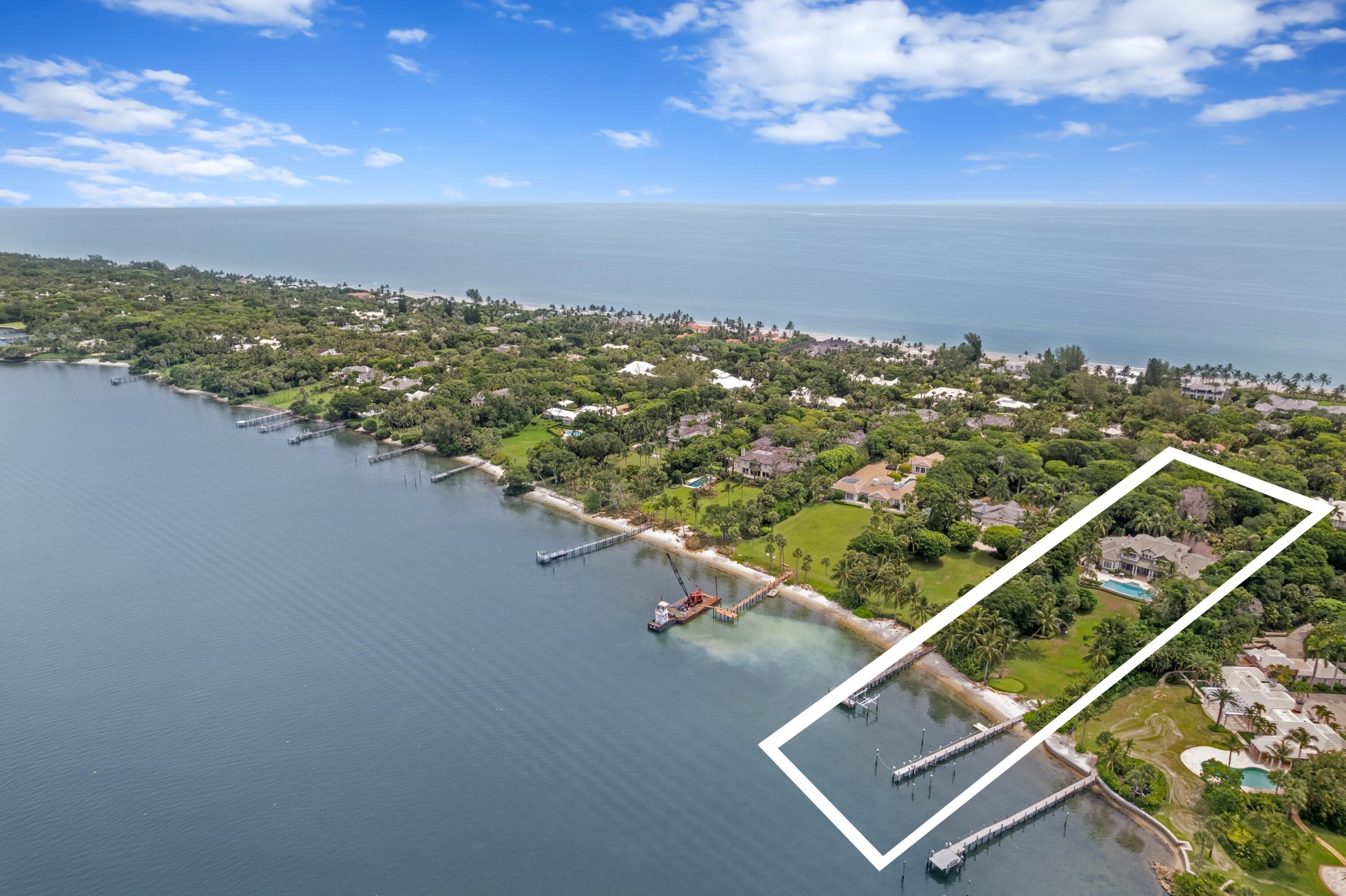 202 Gomez Road Hobe Sound, FL 33455 - Photo 32 of 33 an aerial view of residential building with ocean view