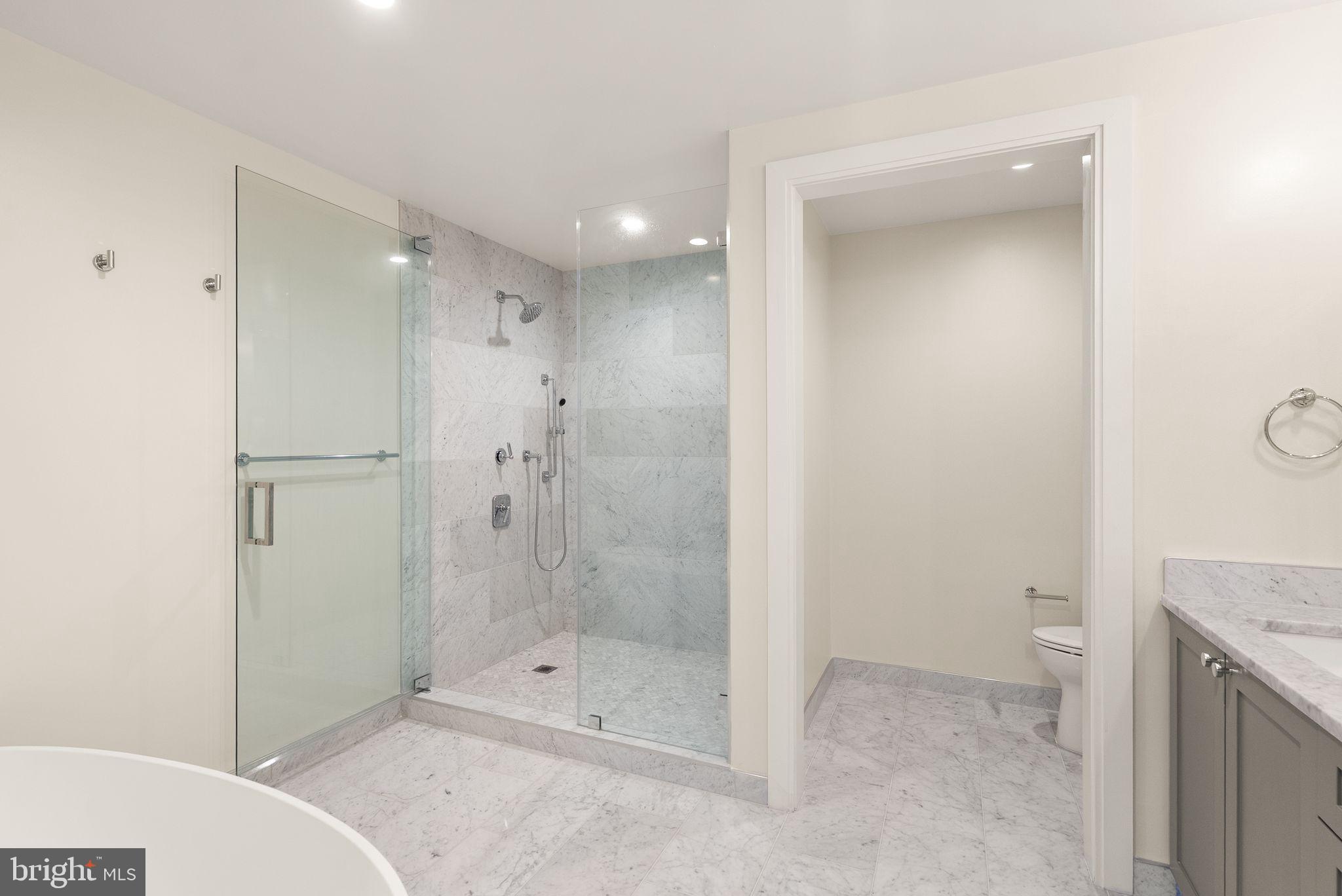 1111 Pennsylvania Ave. Southeast, Unit 304 Washington, DC 20003 - Photo 15 of 42 a bathroom with a shower and a sink