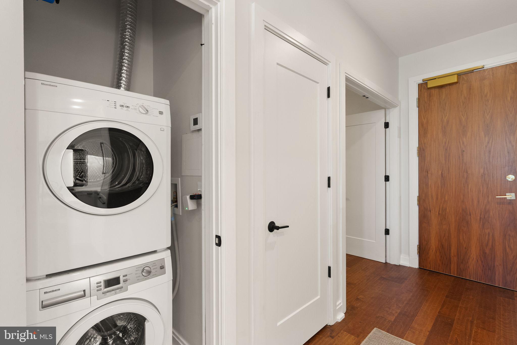 1111 Pennsylvania Ave. Southeast, Unit 304 Washington, DC 20003 - Photo 27 of 42 a view of entryway with washer and dryer