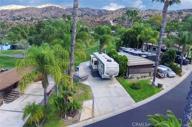 an outdoor view with patio