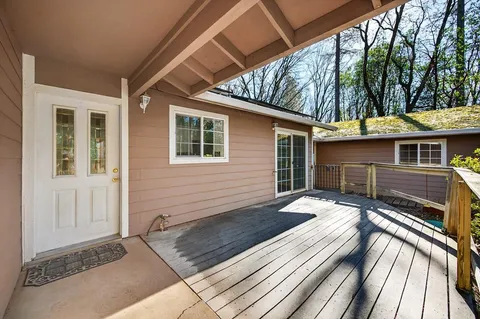 a view of a house with a patio