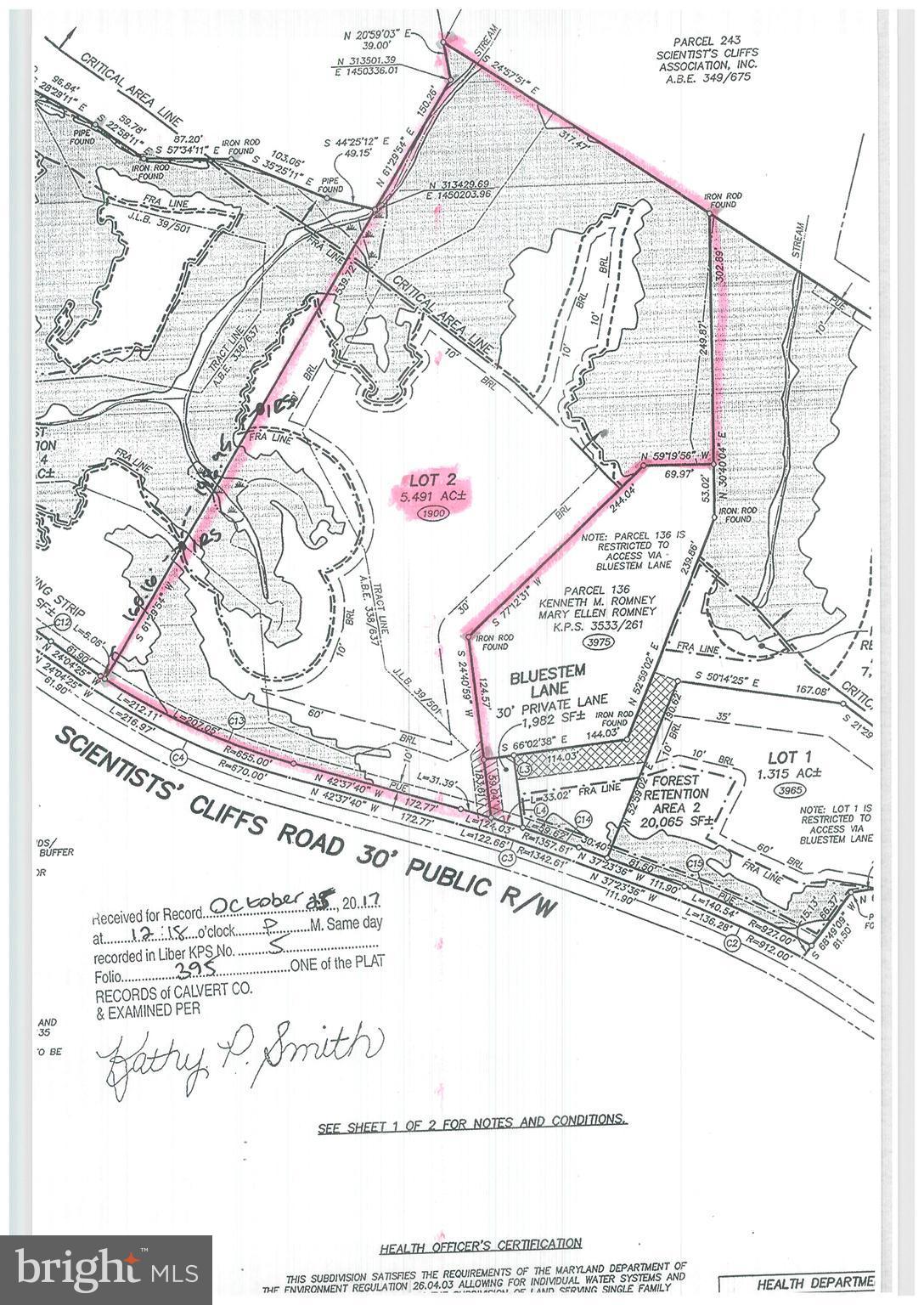 1900 Scientists Cliffs Road Port Republic, MD 20676 - Photo 1 of 1 Plat